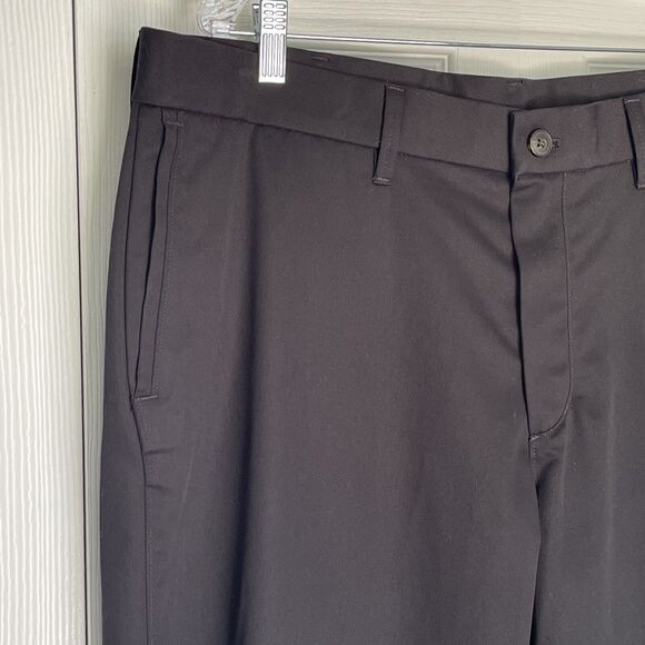 Haggar H26 Men's Straight Fit Trousers Black 40x29 Pants - Picture 10 of 16